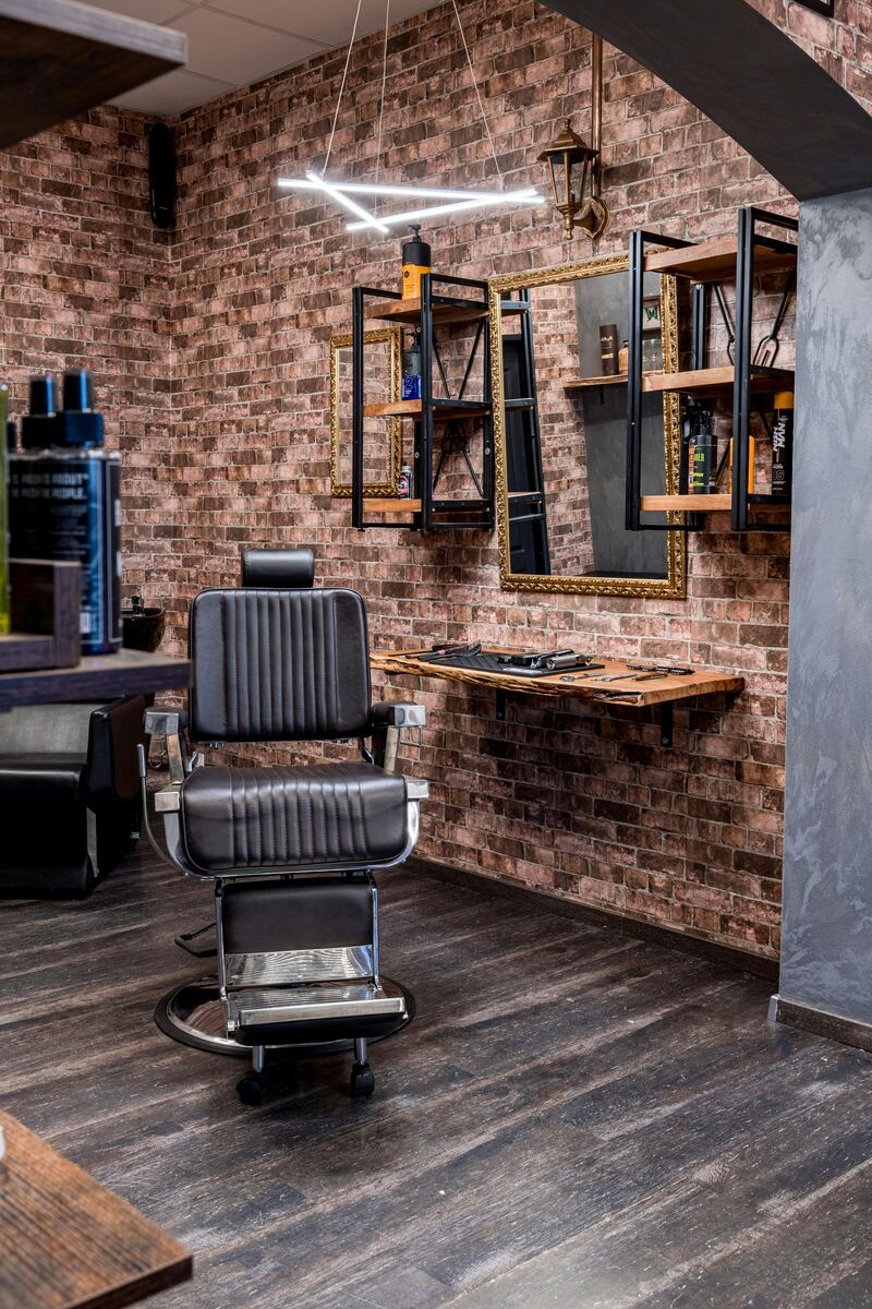 Interior da barbearia